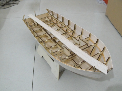 挪亚模型:第二版 model-lodki 渔船 制作过程欣