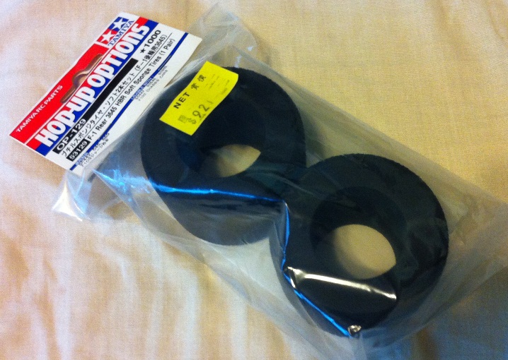 Tamiya soft tires for the rear wheels