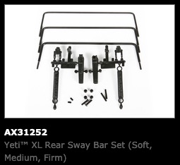 AX31252 Rear Sway Bar Set